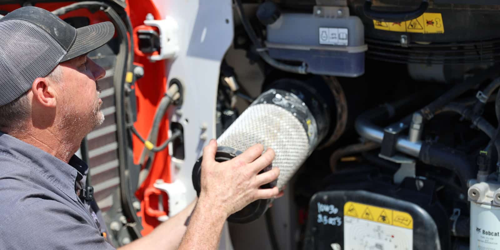 WHERE ARE THE AIR FILTERS ON MY R-SERIES LOADER?